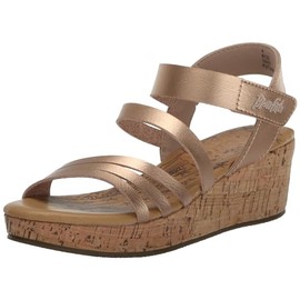 Blowfish Malibu Girls Leddy-K (Little Big Kid) Wedge Sandal, Rose Gold, 13