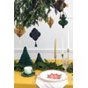 Paper Honeycomb Ornament, Bottle Green, 10 x 15 cm