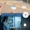 Yiliaw LED Puck Lights with Remote Control, AA Battery Operated,