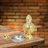 Needzo Carved Hanging Brass Censer, Religious Incense Burner, 33 Inches