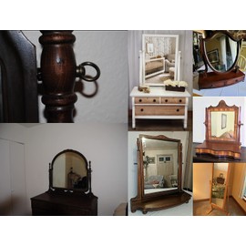 Metal Magery Antique Brass Swivel Mirror Screws Cheval Mirror Swing Mounting Bolts Hardware Pack of 2