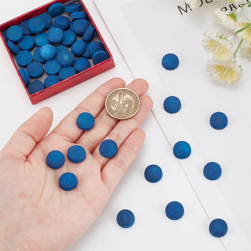 DXBNEZBC 50 Pcs 10mm Pool Cue Tips - Premium Leather