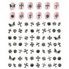 lulir 3D Nail Charms, 120PCS Silver Gothic Cross Nail Art