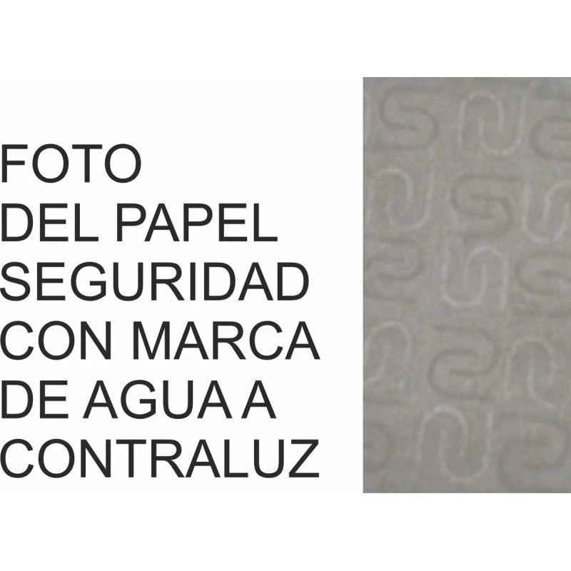 1000 Recetas Médicas Papel Seguridad