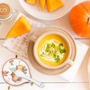 2 Pcs 4.7 Inch Fall Thanksgiving Ceramic Spoon Rest Autumn