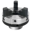 Wood Lathe Chuck,3 inch 3 jaw With MT-1 and MT-2