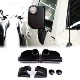 6Pcs Rear View Mirror Outside Housing Wing Mirror Cover Cap Compatible Toyot@ FJ Cruiser 2007-2021 Aunginsy Auto Rearview Protection Cover Mirror Cover Door Side Moulding Trim Exterior Accessories