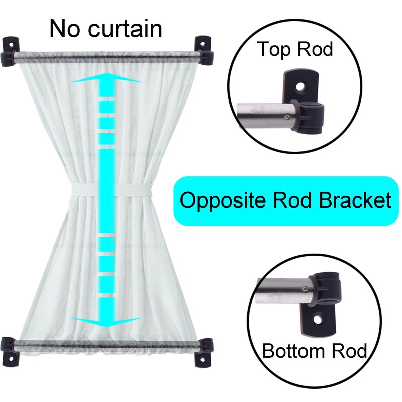 YYST Type A 16" to 39.5" Swivel End Window Curtain