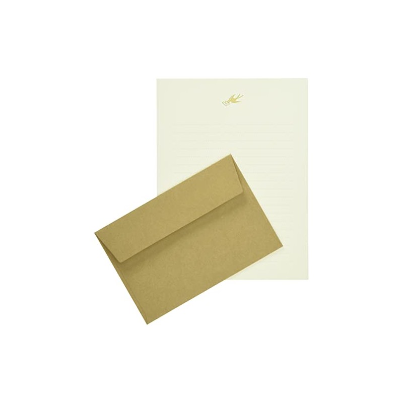 Wrap Letter Set, Swallow and Letters, Natural Craft TL069