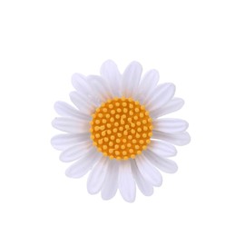 Sunflower Brooch Pin for Women Teen Girls Plant Yellow Daisy Flowers Suit Lapel Pins Elegant Dress Accessories Jewelry Gifts Clip for Hat Bag Tie Coat Collar Brooches Daughter (White)