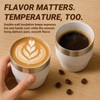 Cafezi 4 oz Espresso/Coffee Cup, Ceramic-Lined 18/8 Stainless Steel, Double-Wall