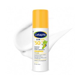 Cetaphil Sun Kids FPS 50+ Protector Solar Loción Liposomal Infantil 150 ml | Con vitamina E, glicerina y pantenol; alta protección FPS 50+, uso pediátrico desde 6 meses y dosificador especial.