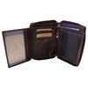 MDM Men's Biker Leather Wallet with Chain, Vintage, RFID Protection,