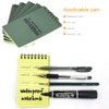 MOAMUN 20 Pack Waterproof Notebook, All Weather Shower Pocket Size