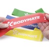 Bodymate Exercise Bands, Set of 4 Strengths and Carry Bag,