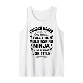 Funny Church Volunteer Usher Uniform Tank Top
