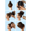 Hepburn-Style Open Hair Piece Bun / Tress with Hair Tie