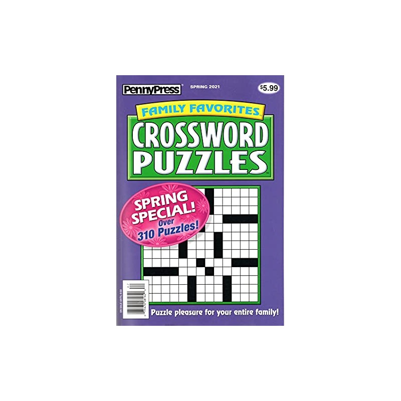 Penny Press Family Favorites Crossword Puzzles Spring 2021 (PLUS FREE