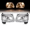 HECASA Pair Headlights w/Bulbs Compatible with 2001-2004 Toyota Tacoma Halogen