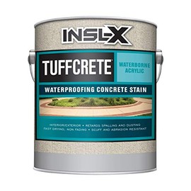 INSL-X CST231009A-01 TuffCrete Waterborne Acrylic Concrete Stain Paint, 1 Gallon, Light Gray