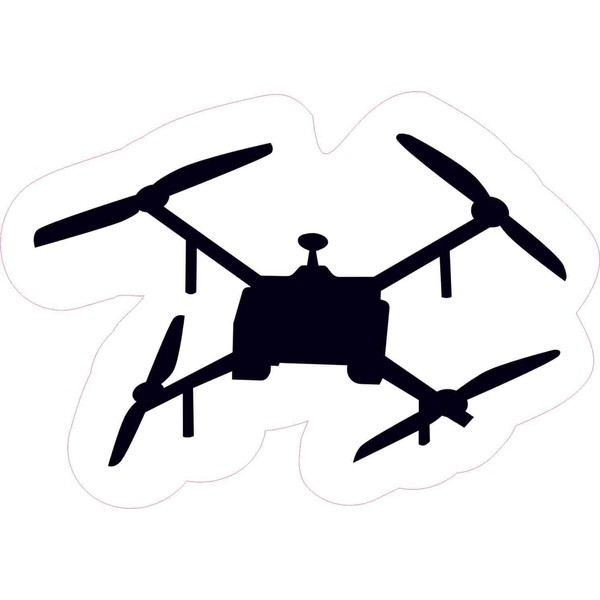 StickerTalk Drone Sticker, 5 inches by 3.5 inches