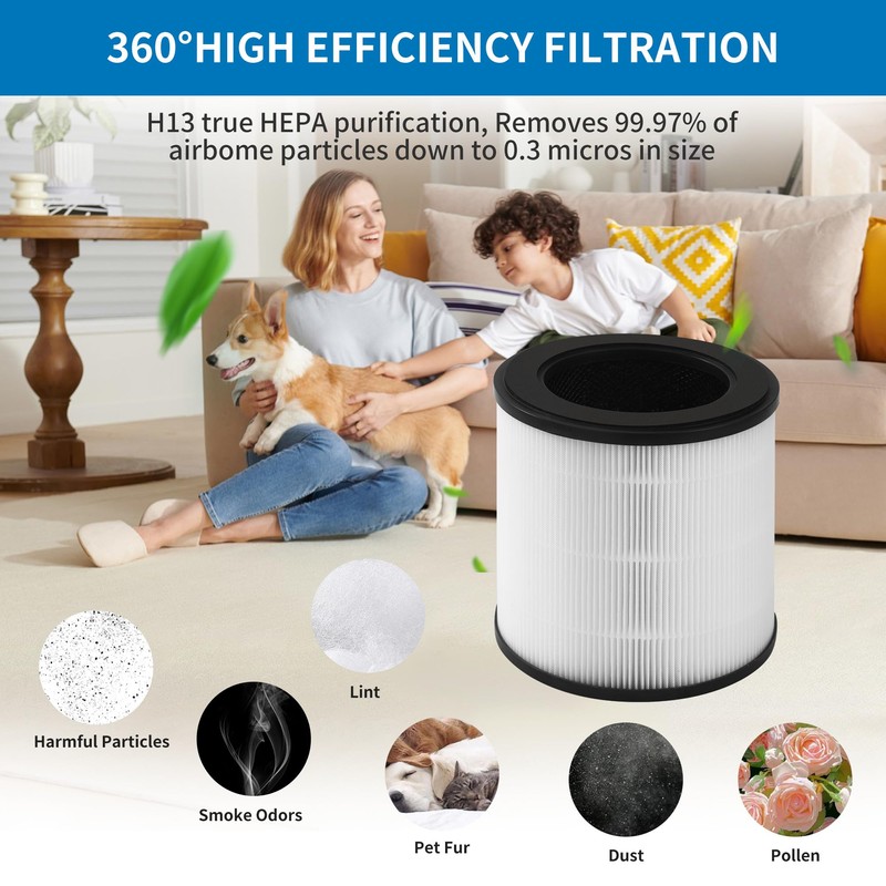Set of 2 replacement filters compatible - AC0830/10 AC0820/30 part