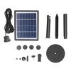 Solar Fountain Pump Multi Nozzles Efficient Small Landscape Floating Fountain