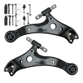 KAX Front Lower Control Arm w/Ball Joint + Sway Bar Links + Outer Tie Rods Fit for 2002-2003 To-yota Camry/L-exus ES300 Suspension Kit K620334 K620333 K90346 K90347 14PCS