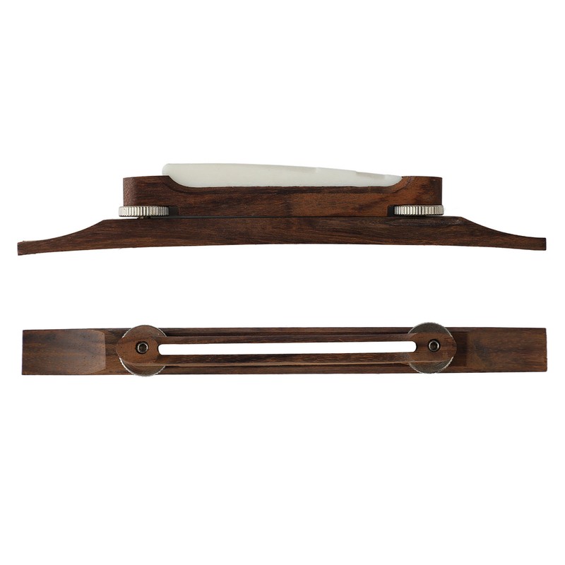 Guitar String Bridge Height Adjustable Wood Bridge Replacement Musical Instrument