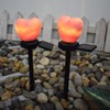 Outdoor Solar Garden Stake Lights Waterproof Solar Red Heart Shaped