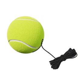Dilwe Tennis Ball, Tennis Ball with 4M Elastic Rubber String Beginner Training Ball for Single Exercises