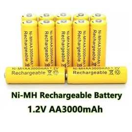 16 Pack 3000mWh 1.5V AA Rechargeable Ni-Mh Batteries Double A Ni-Mh Batteries