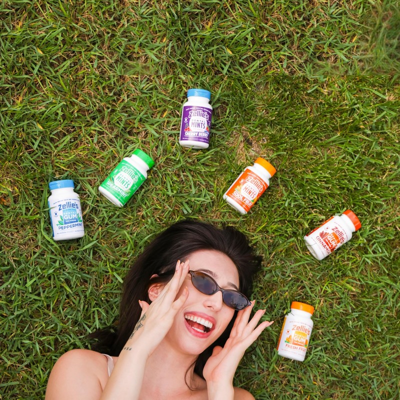 Zellie's | 100% Xylitol Cinnamon Breath Mints | No Aspartame,