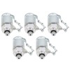 5Pcs Hydraulic Testing Adapter Thread Test Coupling Connectors Pressure Measuring