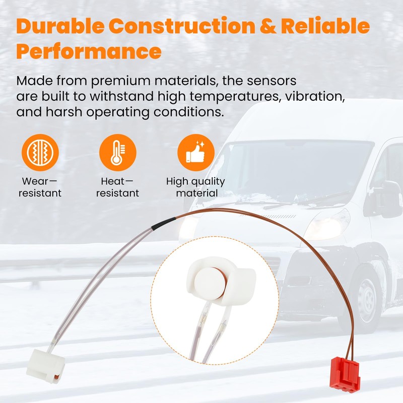 2PCS Probe Square Connector Temperature Overheat Sensor Air Heater Parking