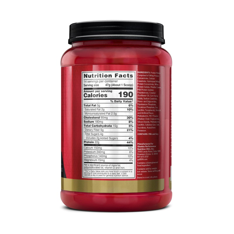 BSN SYNTHA-6 Premium Protein Powder with 6g of Fiber, Whey