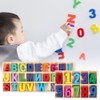 Pack of 216 Wooden Letters and Numbers, Wooden Uppercase Letters,