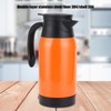 Orange Car Electric Kettle Temperature Display Car Boiling Cup Travel