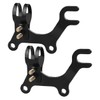 Anneome 2pcs Carbon Steel Bike Disc Brake Bracket Adapters Adjustable