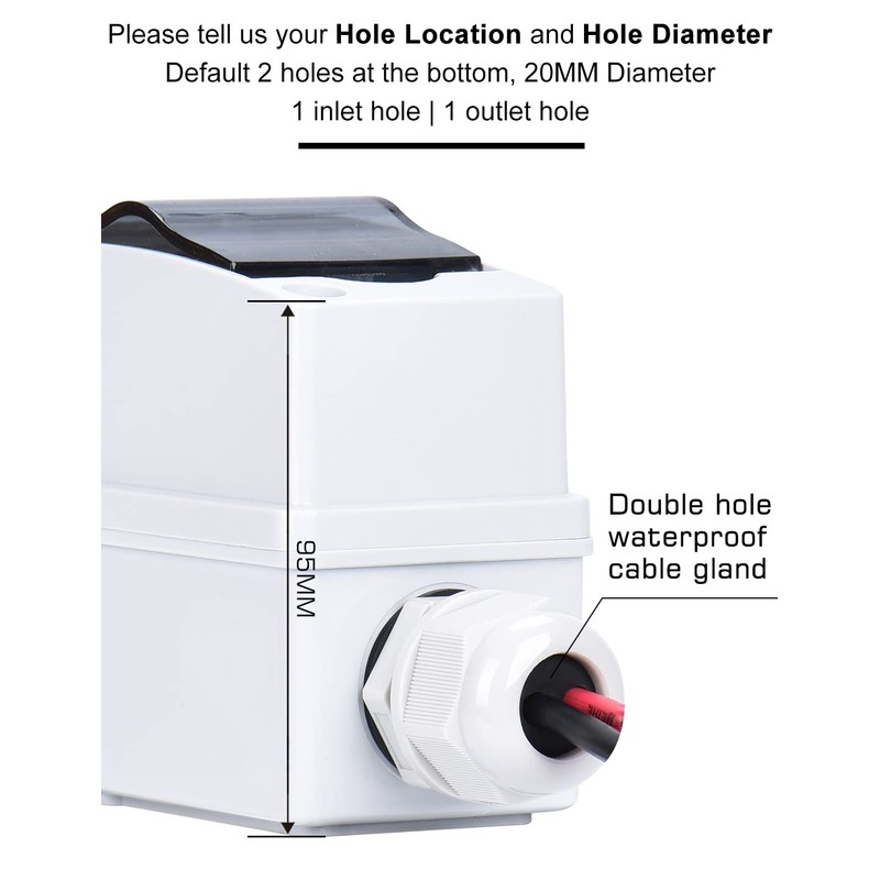 DIHOOL AC Miniature Circuit Breaker,240V 25a MCB Type C Double