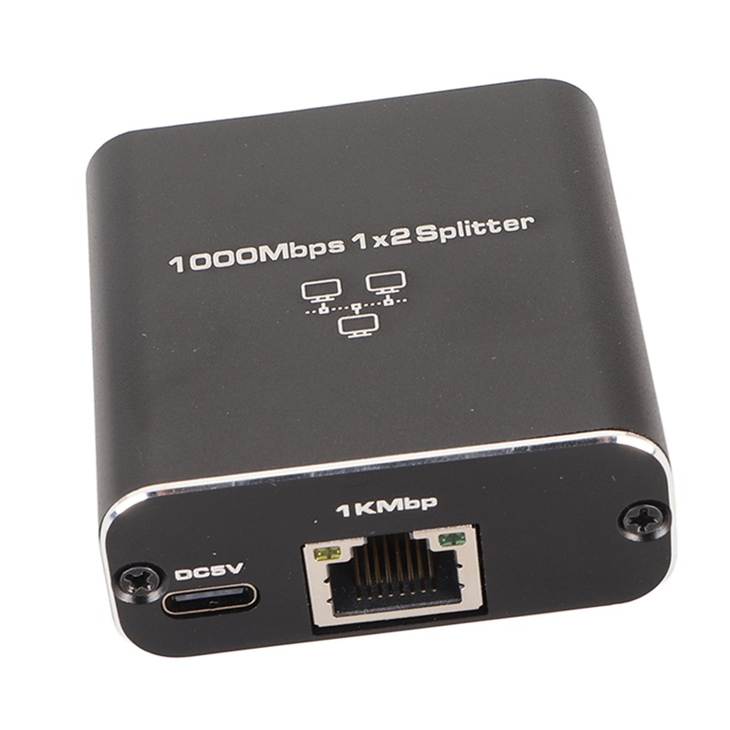 Ethernet Splitter RJ45 1 In 2 Out Gigabit Internet Splitter