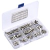 90pcs 1/4-20UNC Stainless Steel Hex Socket Cap Head Bolts Hex