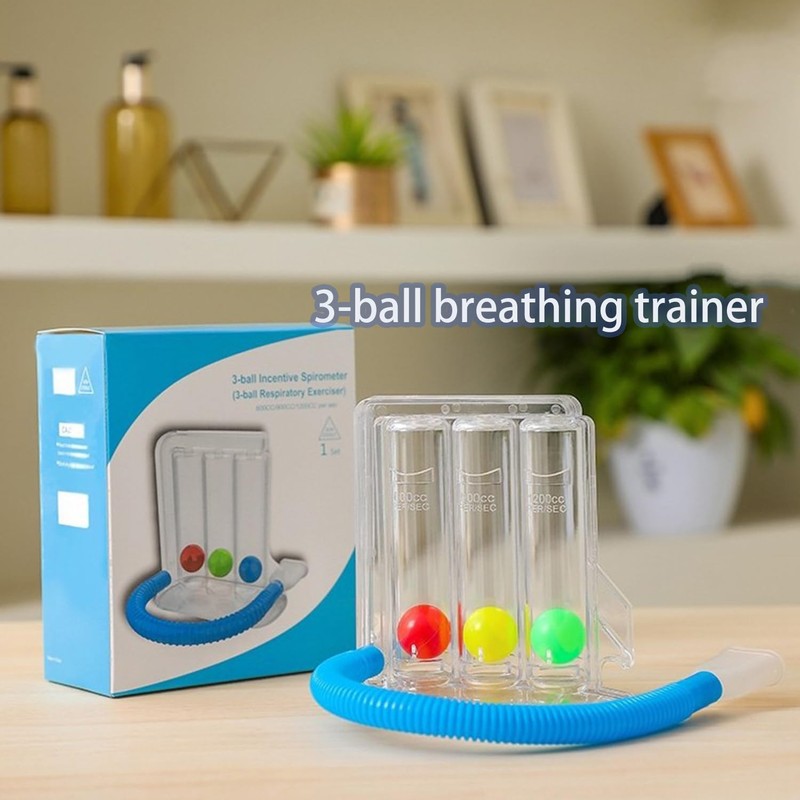 Roczential 1 Piece Lung Trainer, Natural Breathing Exerciser Trainer, Washable