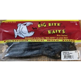 Big BiteBaits KTW10-14 10" Kriet Tail Worm Tilapia Magic-1pk of 8pcs-New-SHIP2