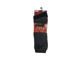 HAJRA® 3 Pairs Men’s Winter Thermal Socks -1.60 TOG Rating,Warmth and Comfort, Ideal Cold Socks,Soft & Insulated,UK Size 6-11. (UK, Numeric, 6, 11, Regular, Regular, Black,Navy,Grey (3 Pairs))