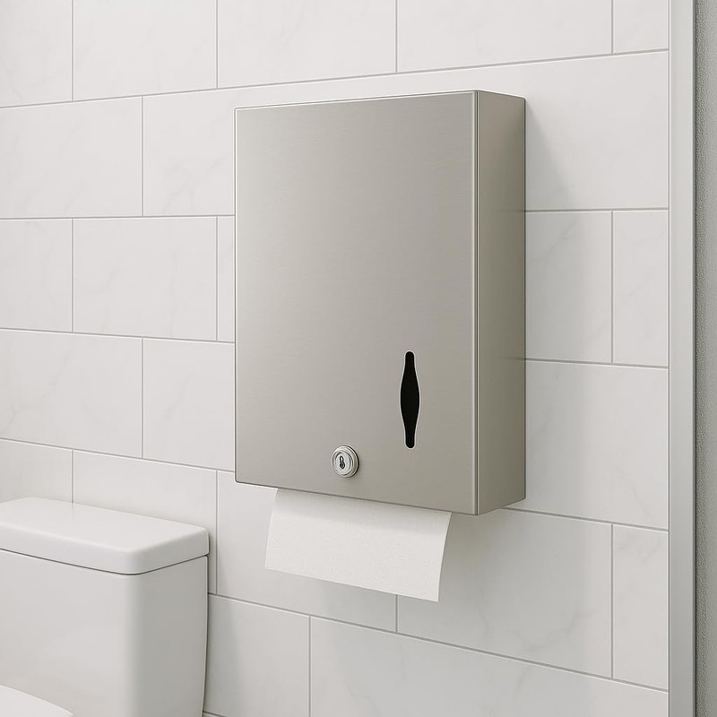 Chabrias Stainless Steel Paper Towel Dispenser Wall Mount – Multi-Fold