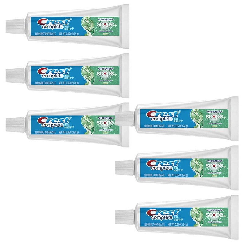 Crest Complete Whitening Scope Minty Toothpaste, Travel Size.85 Oz, (24g)