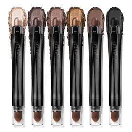 LUXAZA PRO Set De Sombras De Ojos En Barra Neutras Sombras De Ojos En Crema Mate Con Brillo Metálico Delineador Iluminador Y Lápiz De Color - Classic 