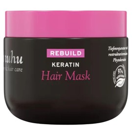 ahuhu Rebuild Keratin Hair Mask (150 ml) - Restructuring Intensive Mask, with Phytokeratin, Amaranth and Protective Tucuma Butter, Vegan Hair Care