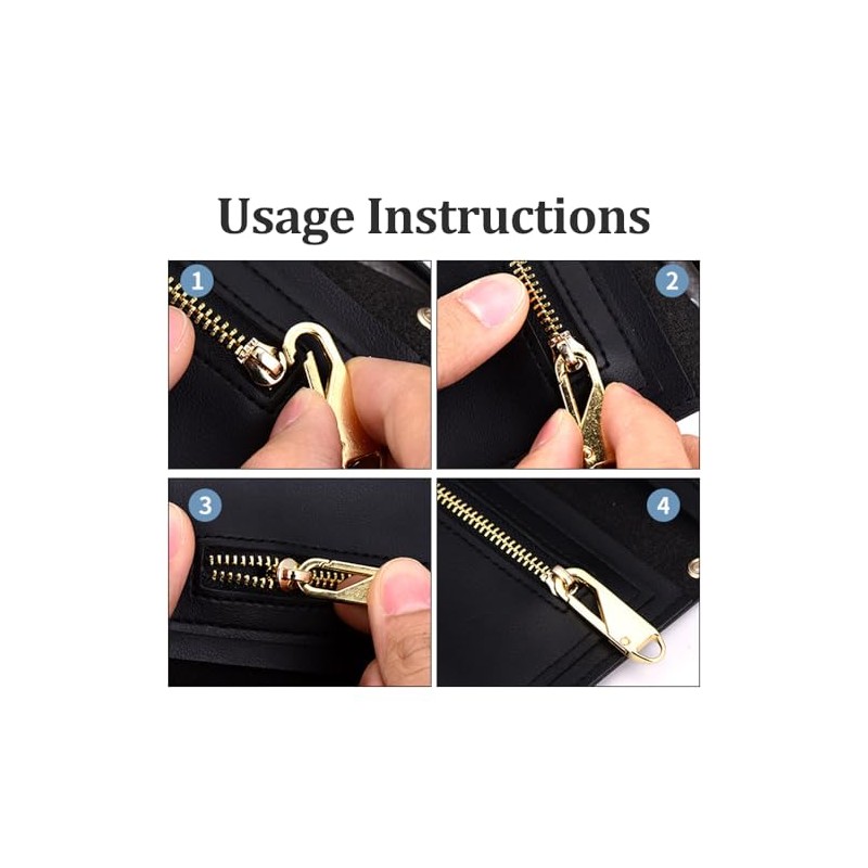 Zipper Pull Replacement Metal Zipper Handle Mend Fixer Tab Repair